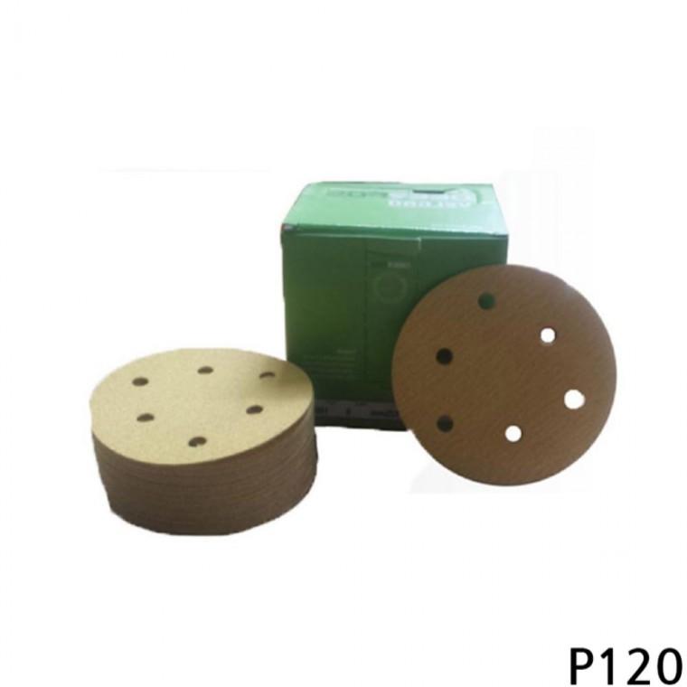 샌드페이퍼 100매입 120방 125mm 6H 연마포 그라인더사포 종이사포