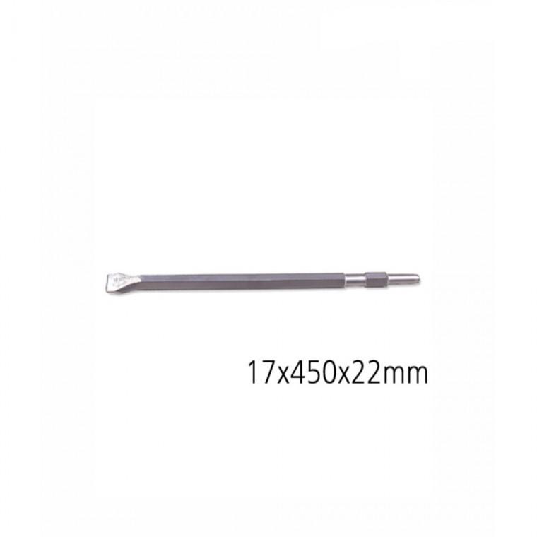 육각플랫치즐 17x450x22mm 타격치셀 탭핑드릴 돌깎기