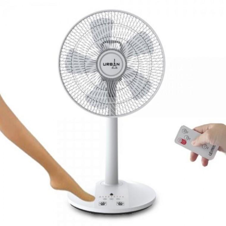 어반E55FR 발터치 14형 리모컨 스탠드 선풍기 5엽날개 리모콘선풍기