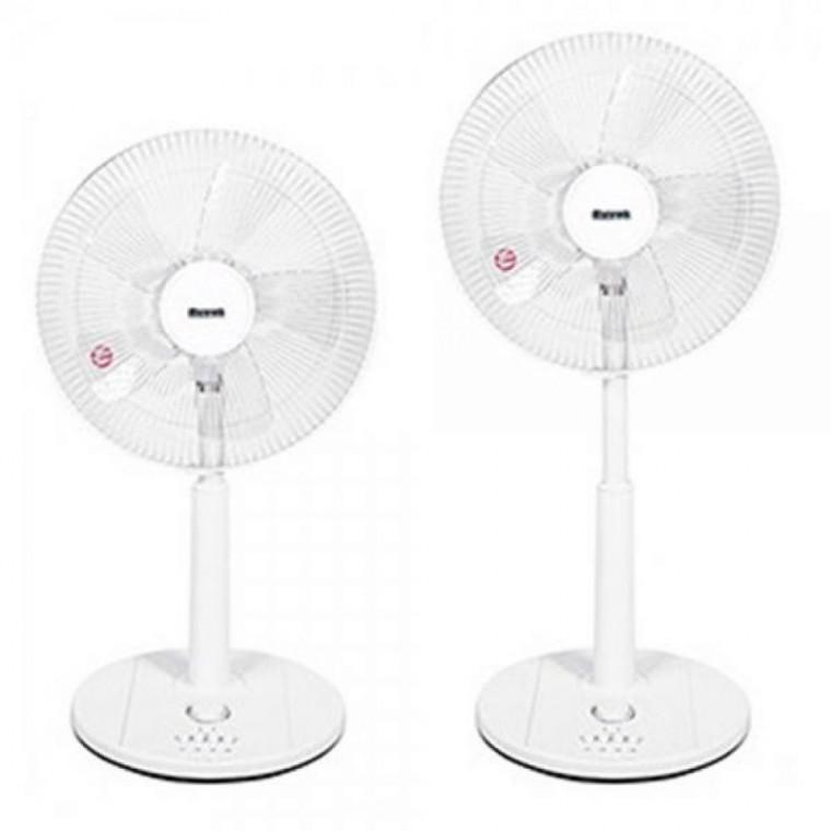 루베크140F 좌석식 스탠드 14형 선풍기 타이머 5엽 저소음 강력