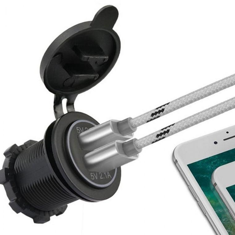 USB 충전소켓 2포트 4.2A 자동차USB허브 USB2포트