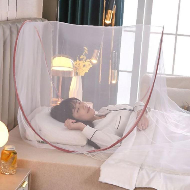 원터치 모기장 슬림 야외 아웃도어 접이식 한 돔형 캐노피