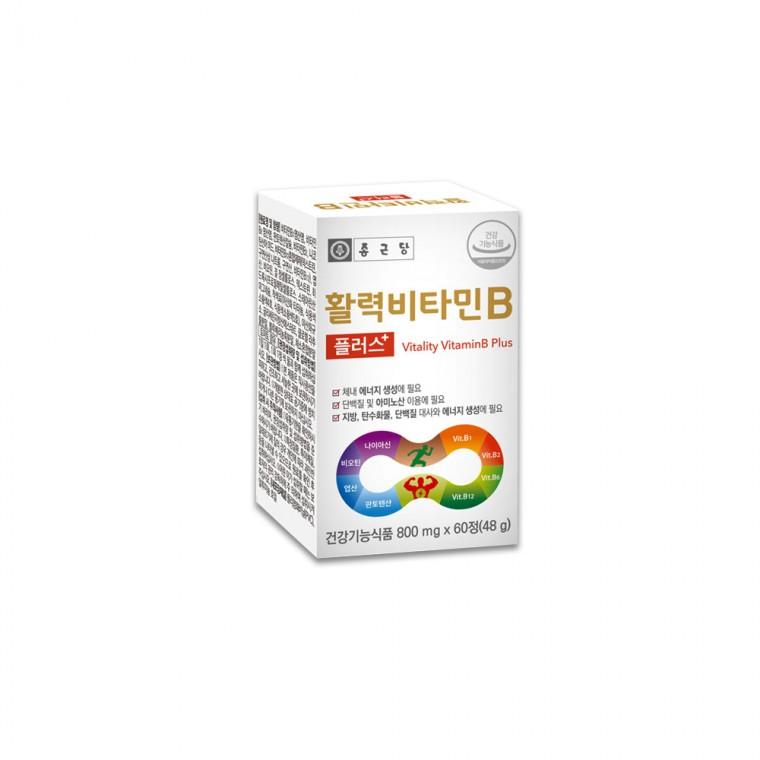종근당 활력비타민B 플러스 800mg x 60정 1박스