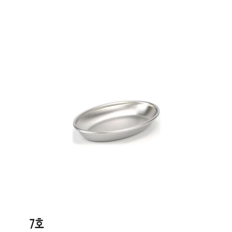 스테인레스 후지 타원접시 무광 7호 스파게티그릇 스파게티접시 카레접시