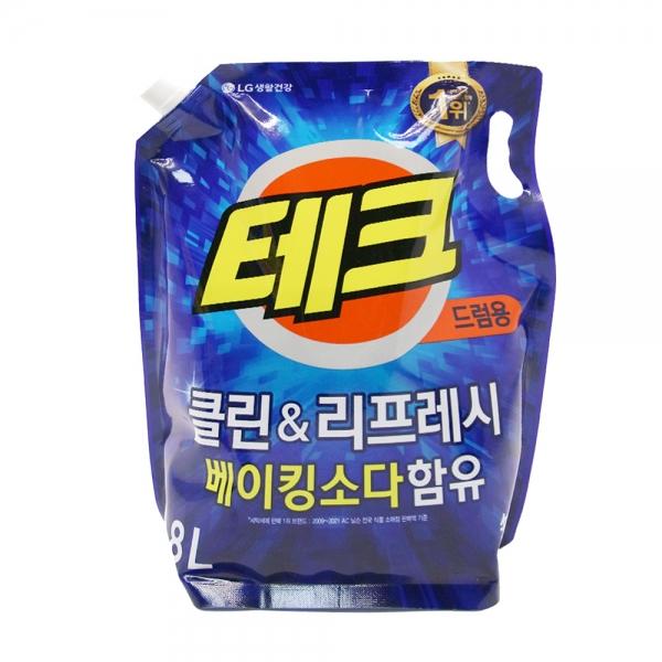 테크 클린앤리프레시 액체세제 리필 1.8L 드럼용