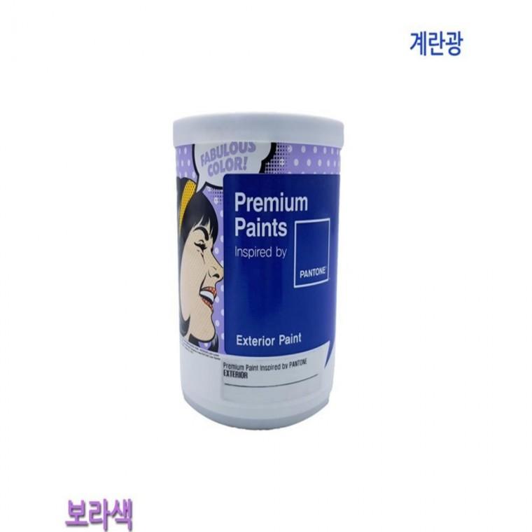 외부용 계란광 수성페인트 보라 1L 셀프인테리어 수성바인다 결로방지