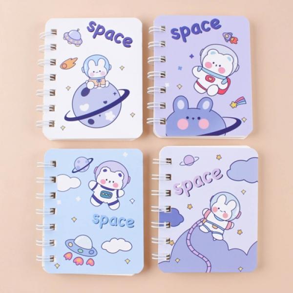 300B] 1000 우주곰 우주토끼 좌철 수첩 (16개세트)