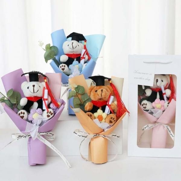 온모어 인형 유치원 학사모 꽃다발 시들지 않는 졸업식 발표회 학예회 재롱잔치