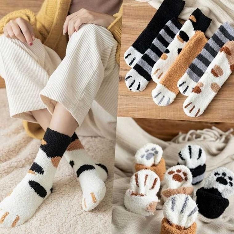 임산부보온수면양말 고양이양말 두꺼운양말