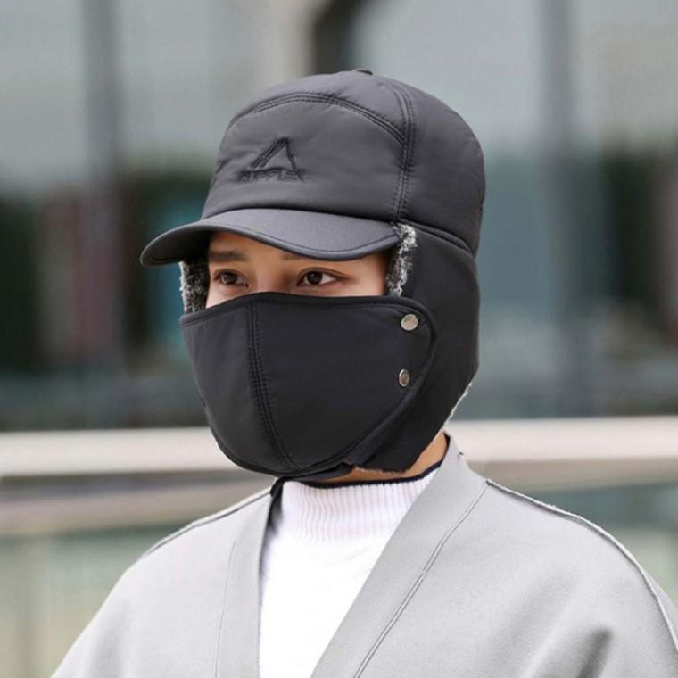 철벽방어 불구덩이 빈틈없는 항공모자 탈부착 윈터 마스크볼캡 눈빼고 다가려 방한모자 귀달이모자