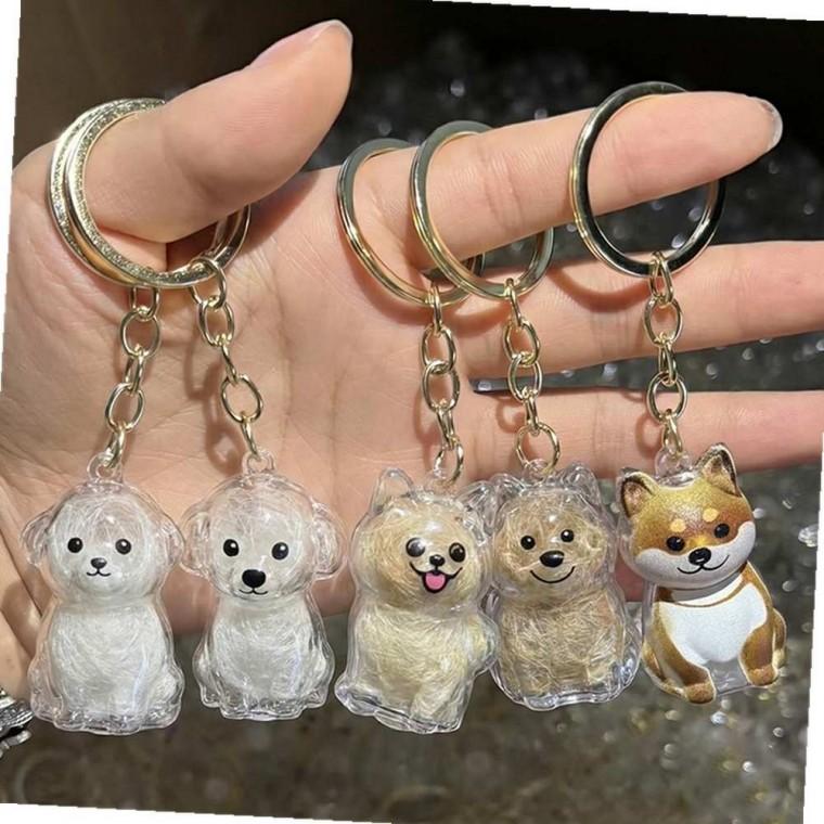 반려견털키링 PVC키링 커플키링