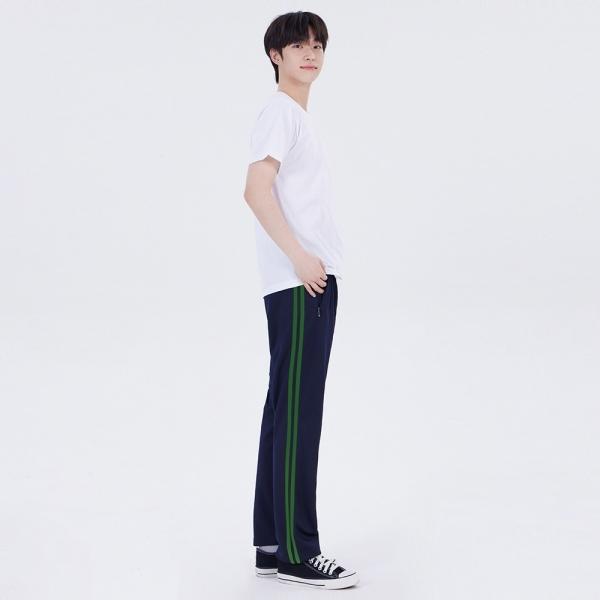 국내생산 두줄 네이비 진한녹색라인 츄리닝 교복몰.