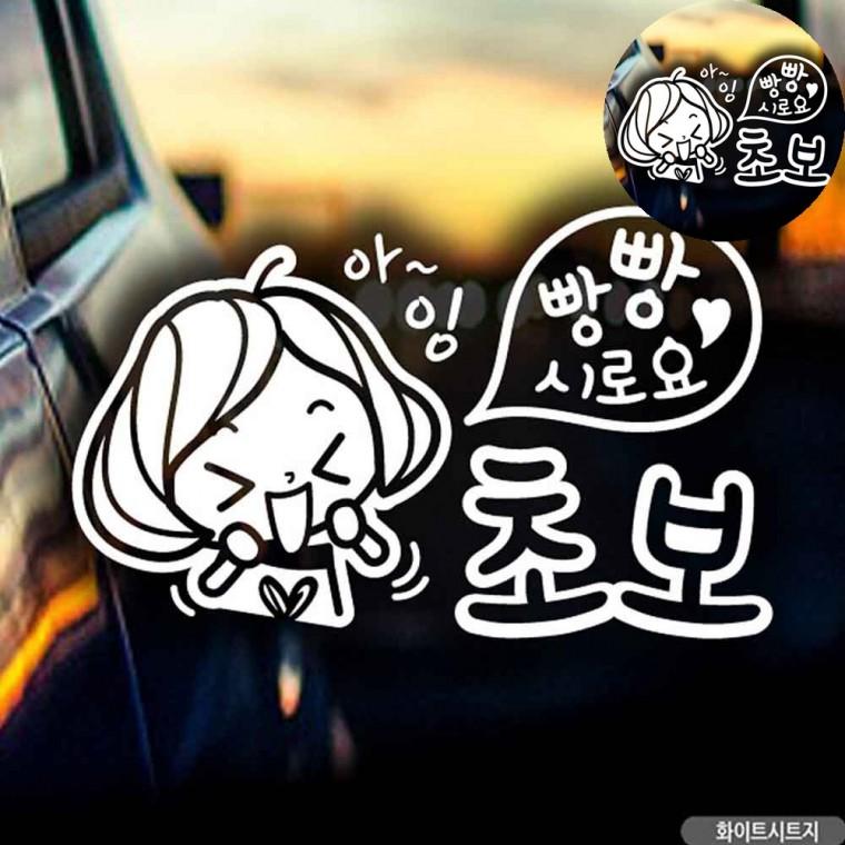 자동차스티커 자동차인테리어용품 차량용품 초보스티커