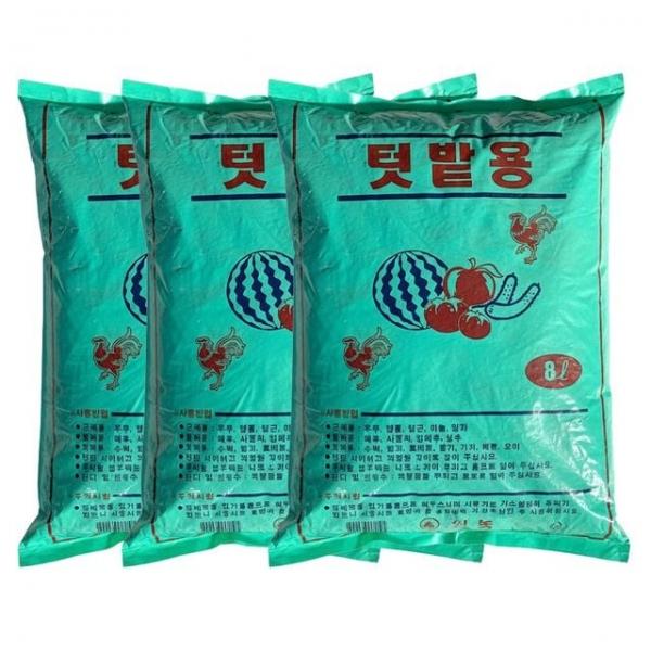 텃밭용 발효수피 8L(3개) 퇴비 밑거름 비료
