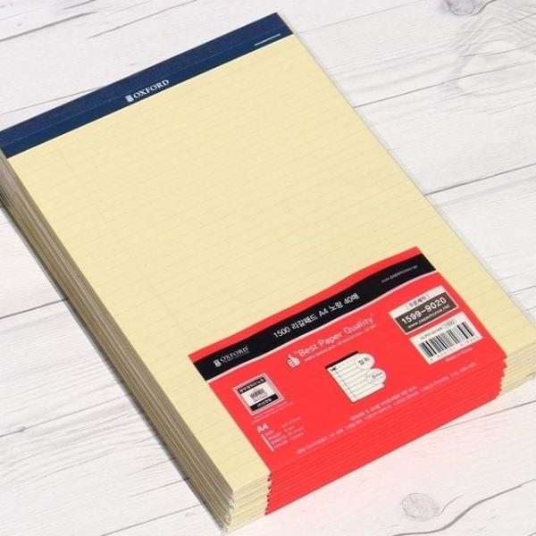 A4노트패드 유선절취장 공책제본 패드노트 40매