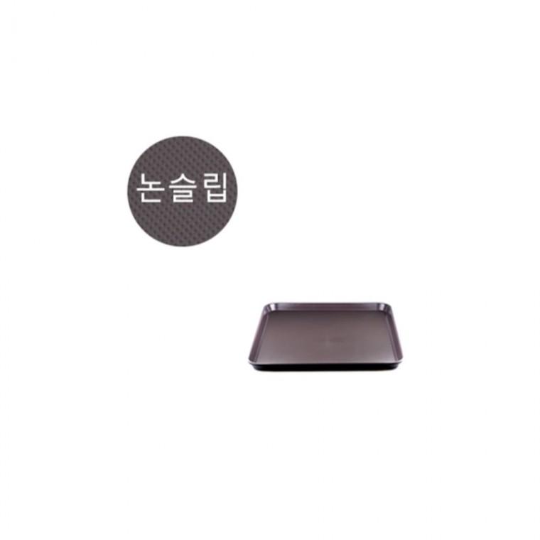 논슬립쟁반 직사각 소소 브라운 빵쟁반 간식쟁반 디저트쟁반