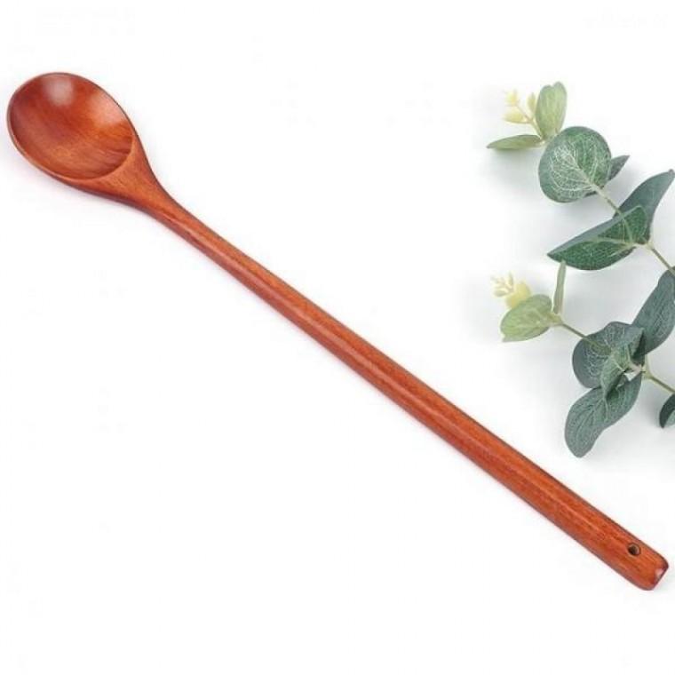원목 롱스푼 참나무 33cm 숟가락 우드