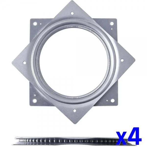 사각회전판 360도회전판 회전받침대 155mm x4개