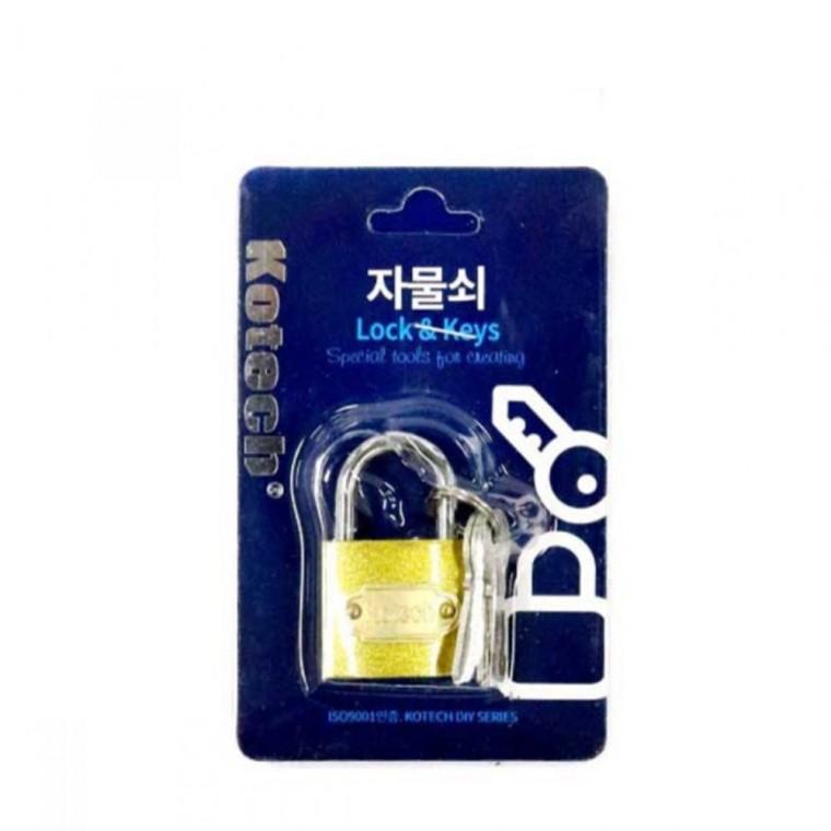 일반 자물쇠 중형 K-461 키자물쇠 여행용자물쇠 락카키 자물통