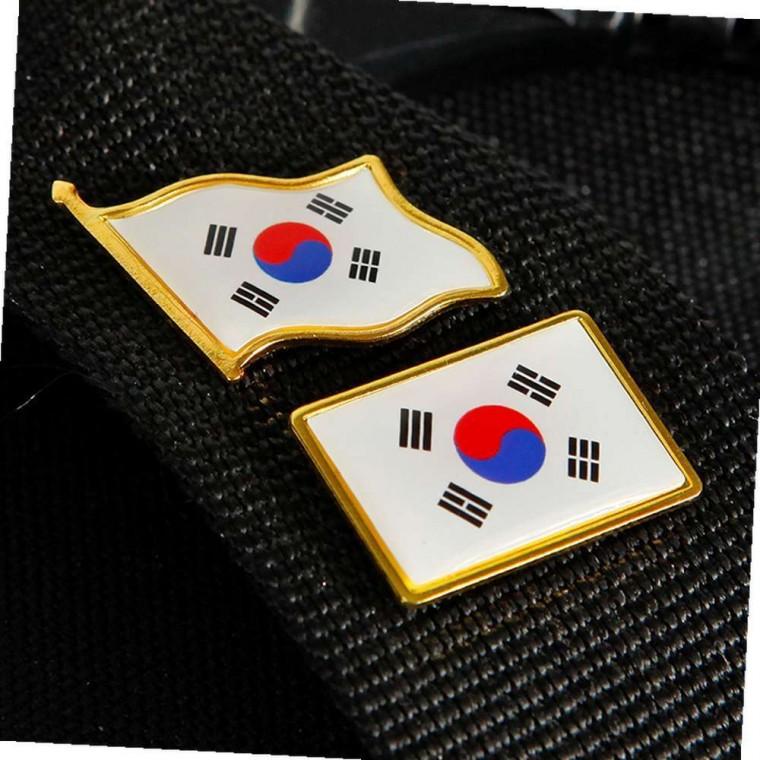 태극기브로치와펜 태극기배지 미니브로치