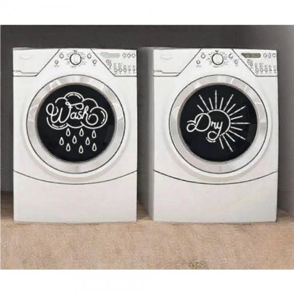 무광택 세탁기데칼 건조기스티커 2p세트