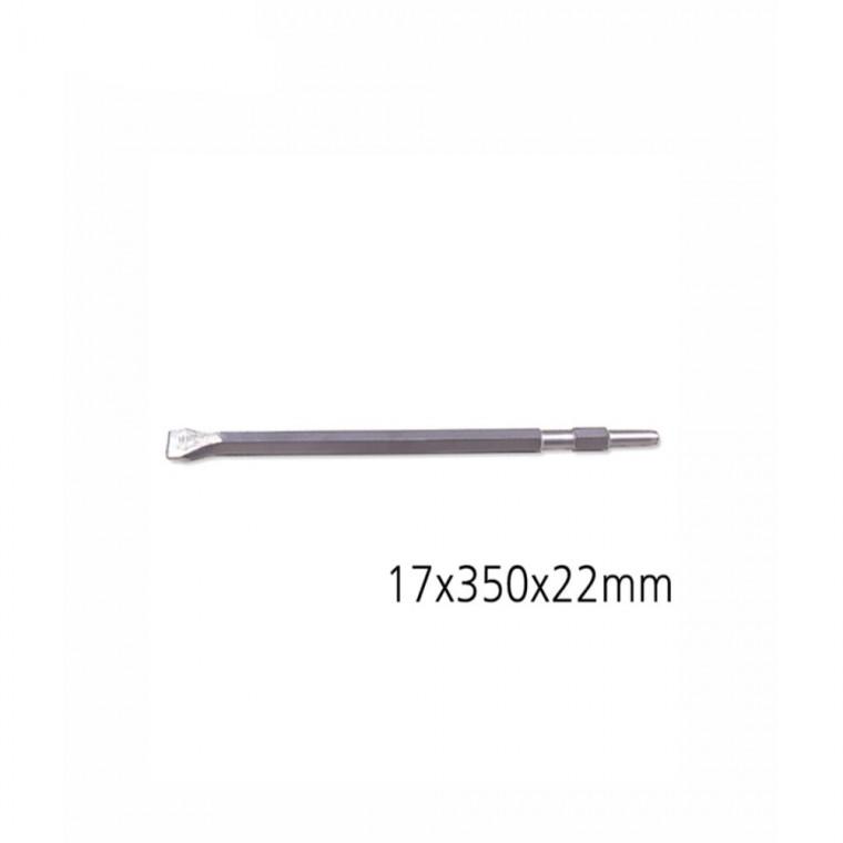 육각플랫치즐 17x350x22mm 돌작업 석공끌 함마뿌레카