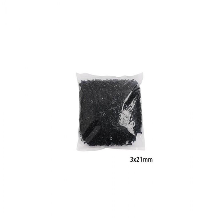 3mm 피스 나사못 2000개입 길이 21mm 흑색 스크루나사 칼브럭 칼피스