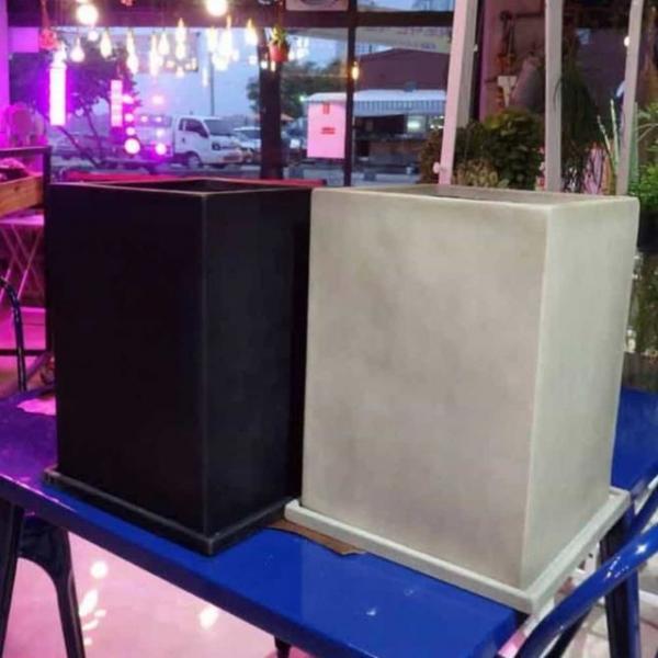 수지 23x23x32cm 화분 대형사각화분 심플한화분