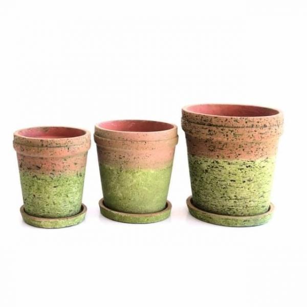 이끼 화분 15x17cm 옹기화분 빈티지화분
