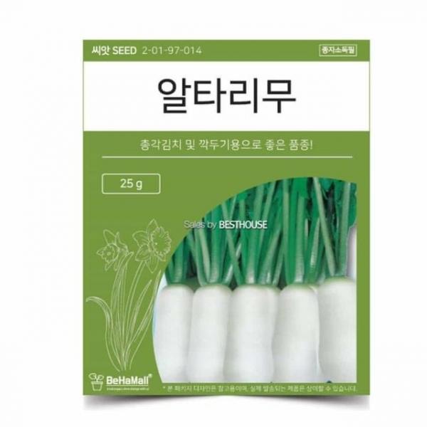 텃밭 채소 씨앗 알타리 무 채소기르기 무모종
