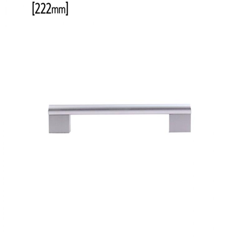 반달봉 2구 손잡이 실버 222mm 수납장손잡이 싱크대손잡이 장농손잡이