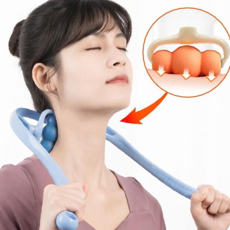 목안마기 종아리 심플 바디 마사지기 지압볼 셀프 롤링안마기