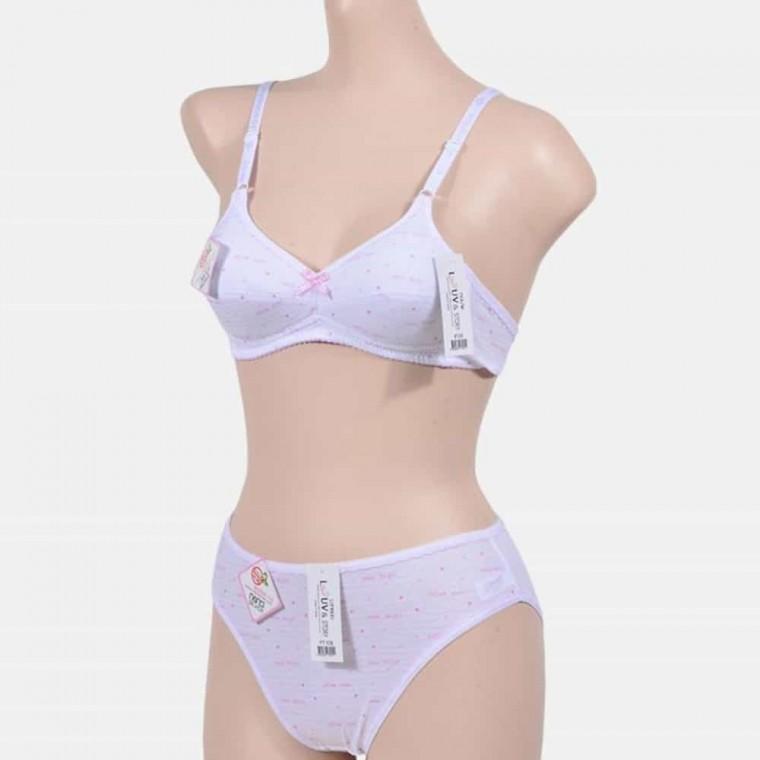 쥬니어 A컵 브라팬티세트 중학생속옷 고등학생속옷 노와이어브라