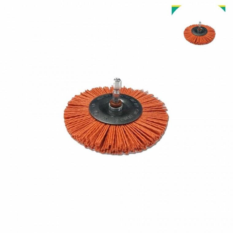 휠브러쉬 나일론 100mm 목공용품 산업용브러쉬 나일론브러쉬