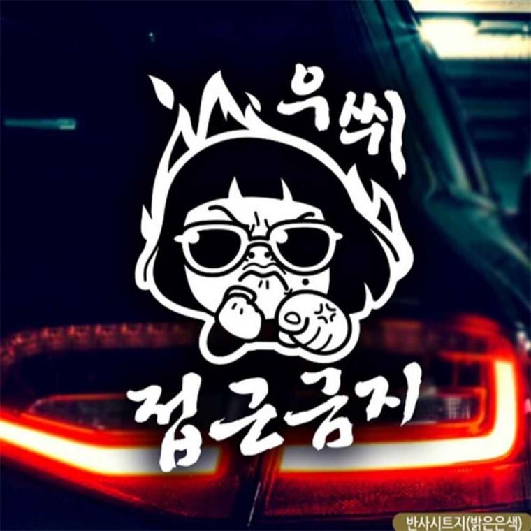 자동차스티커 우쒸 접근금지 초보운전 반사시트지 고령운전자스티커 초보운전스티커 부모님운전스티커