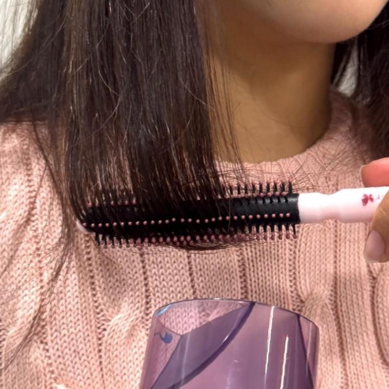 뿌리볼륨 여행용 심플 작은롤빗