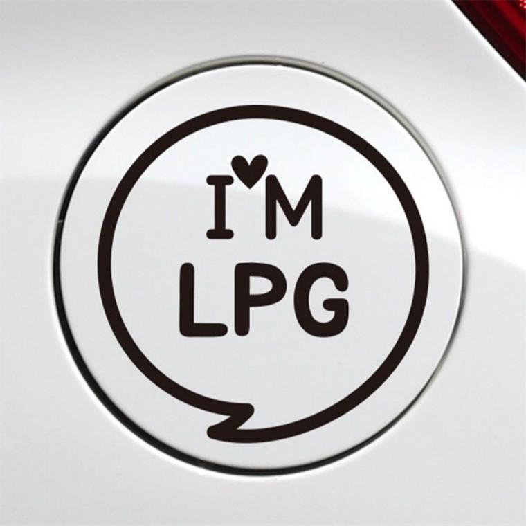 IM말풍선 LPG 자동차 주유구스티커 블랙 자동차스티커 혼유방지스티커 경유표시