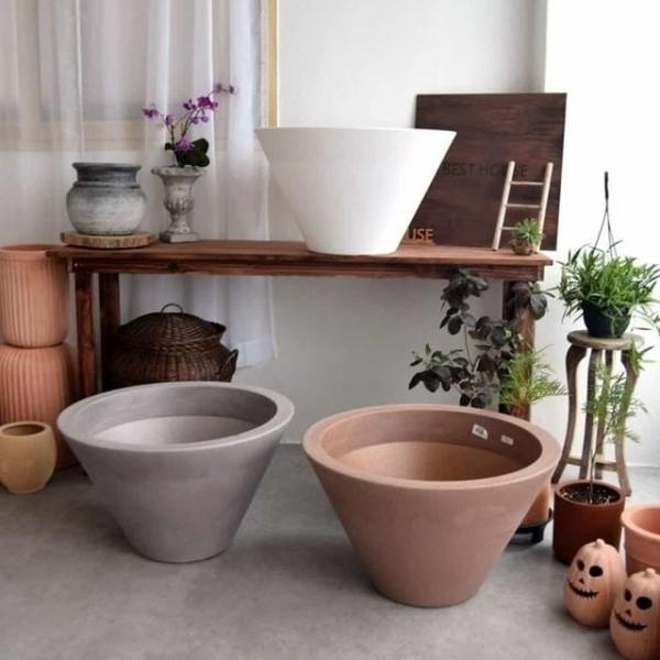 원형 화분 60x36cm 고무나무화분 드라세나화분