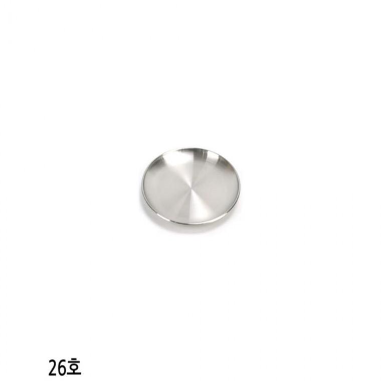 스테인레스 원형접시 26호 26cm 샐러드접시 스텐그릇 케이크접시