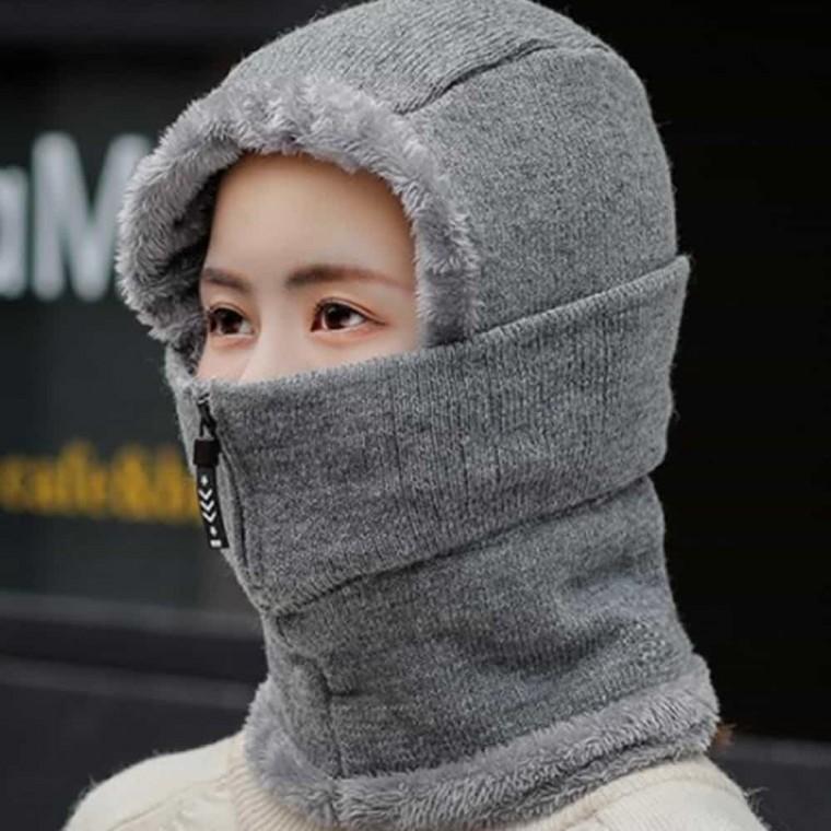 퍼 후드워머 방한모자 바라클라바 겨울넥워머