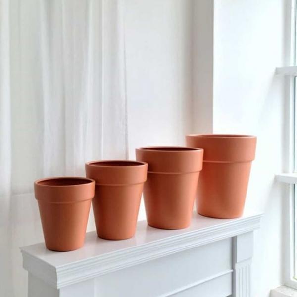 화분 토기색 22x24cm 화분플라스틱 빈화분