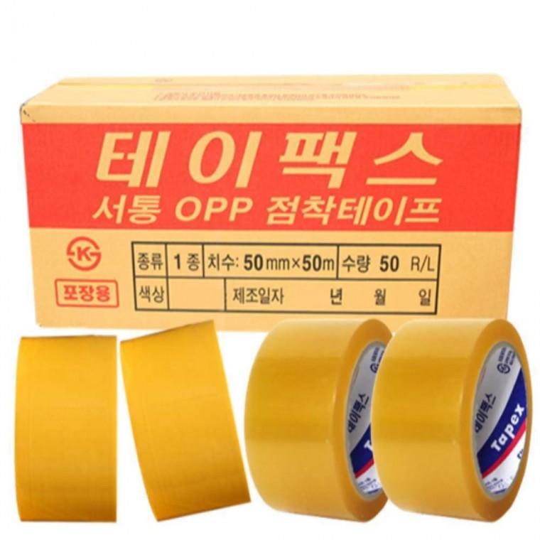 테이프 50mmx50M 50개입 택배상자테입 택배상자테이프 박스테잎