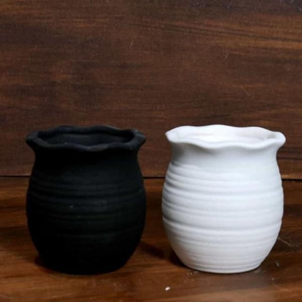 토분 프릴 단지 8x8cm 테라코타화분 모던화분