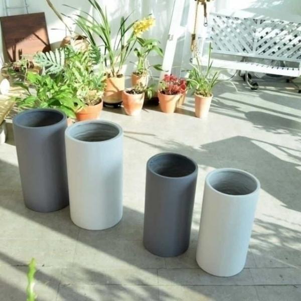 원통형 화분 29x52cm 심플한화분 거실화분인테리어