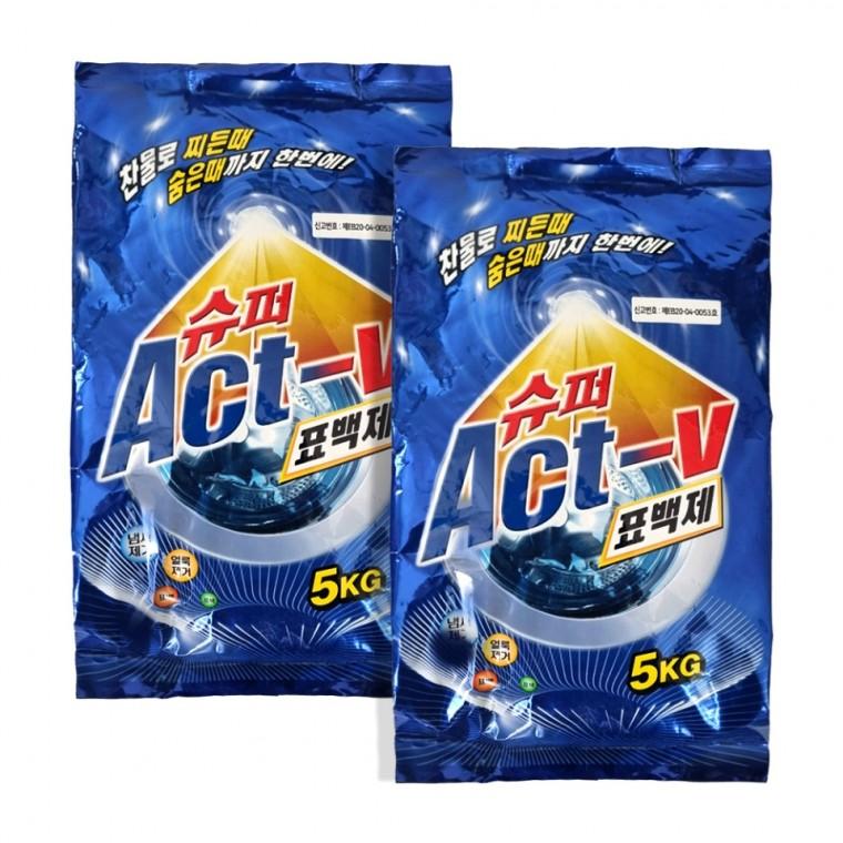 슈퍼 ACT-v 표백제 5kg X 2개