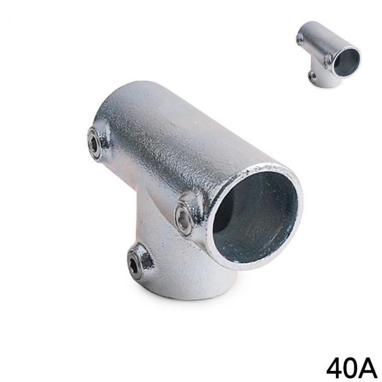 파이프클램프 104 40A 48.3mm 실버 무용접조인트 파이프고정 고정공구