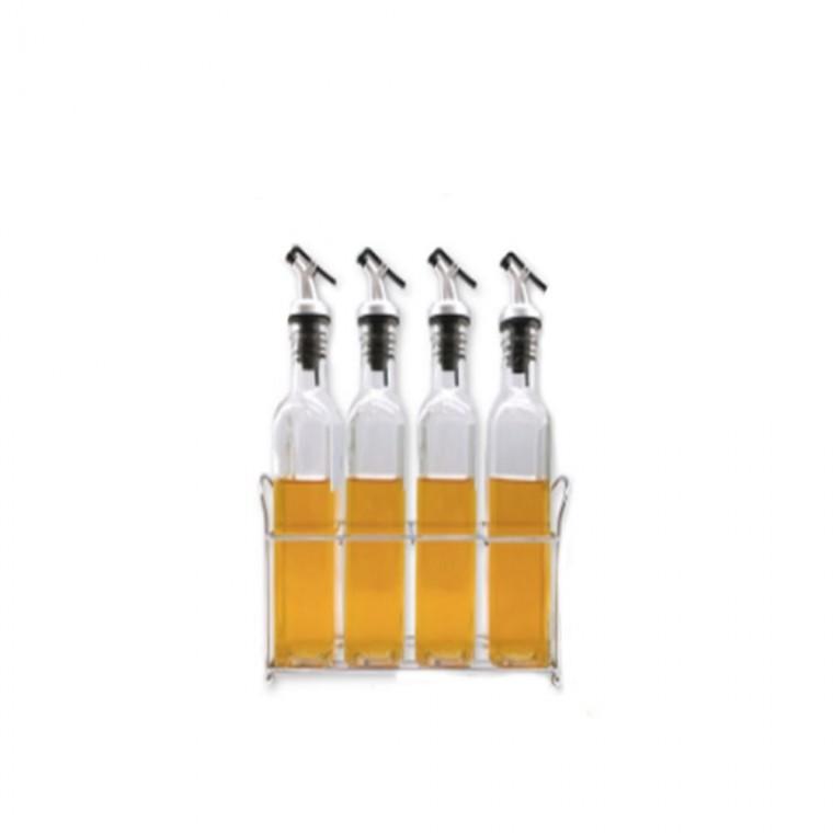 글라스 오일병 500ml 4P세트 식초통 간장병 기름병