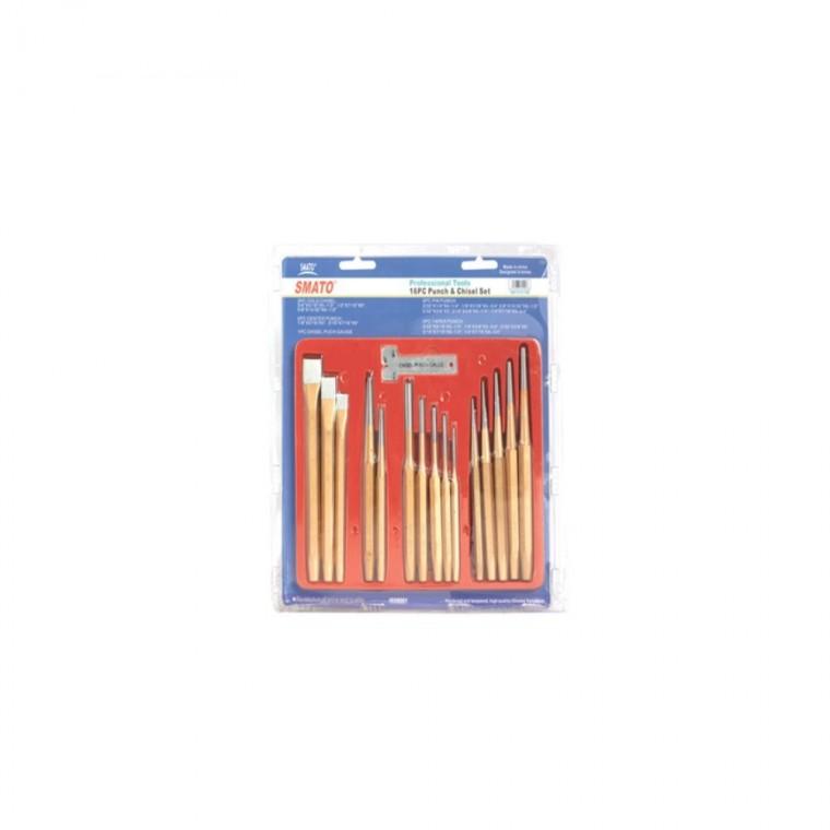 치즐펀치세트 PCS16B 16PCS 돌깎기 함마뿌레카 탭핑드릴