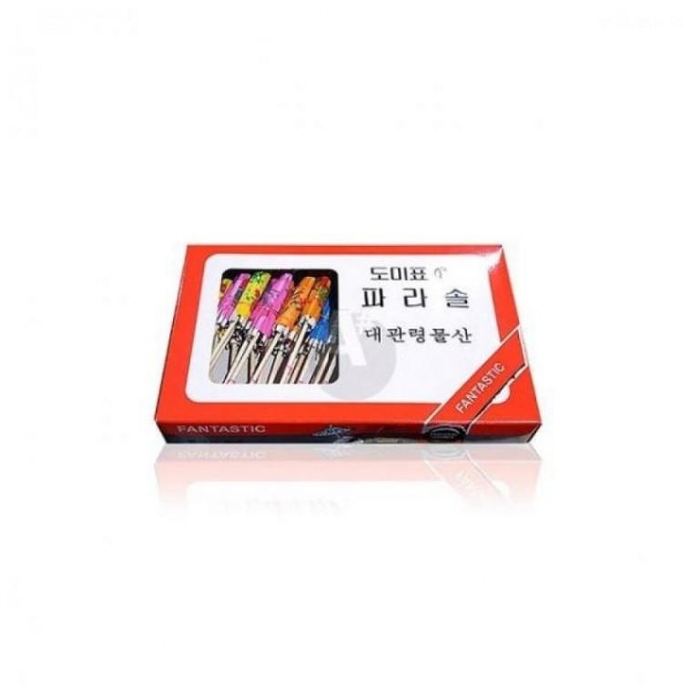 파라솔 도미표 이쑤시개 (40입)X100개 우산 1곽 꼬지 bns