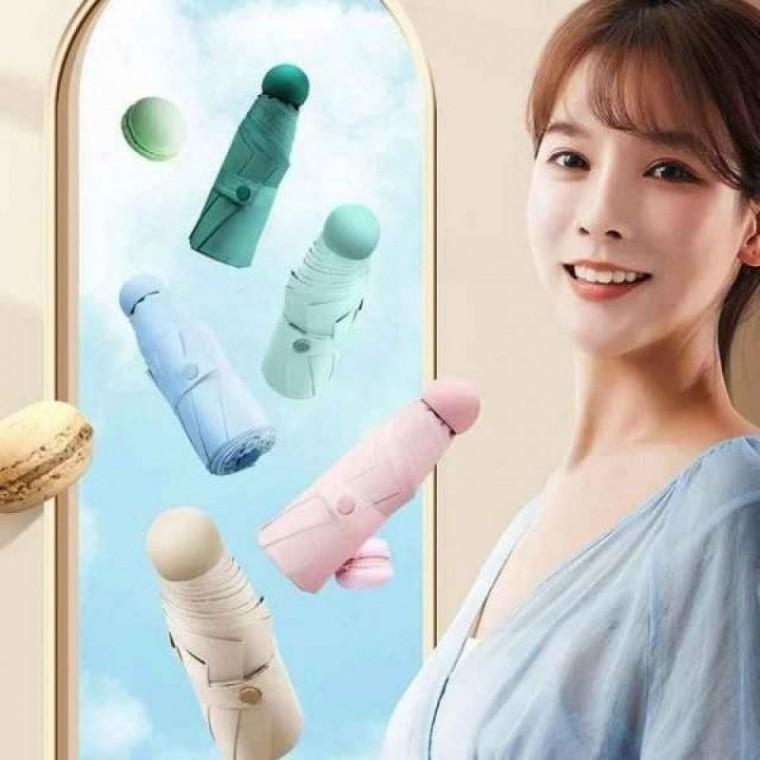 1005695 UV 미니 접이식 암막 골프 5단 양우산